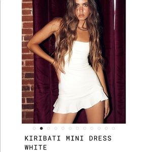 Princess Polly White Kiribati Mini Dress Size